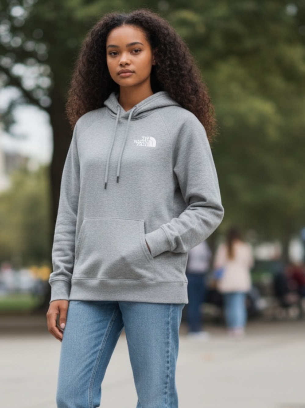 The North Face Women’s Gray Pullover Hoodie - Classic Logo
